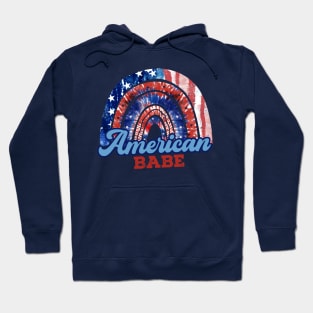 Funny 4th Of July American Babe Hoodie